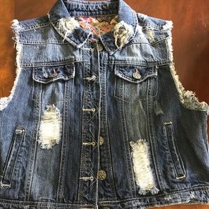 Denim vest by vanilla star